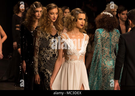 LA SETTIMANA DELLA MODA A MacArthur, Los Angeles, California, Stati Uniti d'America Foto Stock