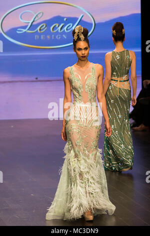 LA SETTIMANA DELLA MODA A MacArthur, Los Angeles, California, Stati Uniti d'America Foto Stock