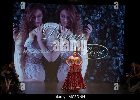 LA SETTIMANA DELLA MODA A MacArthur, Los Angeles, California, Stati Uniti d'America Foto Stock