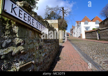 Keere Street, Lewes, East Sussex Foto Stock