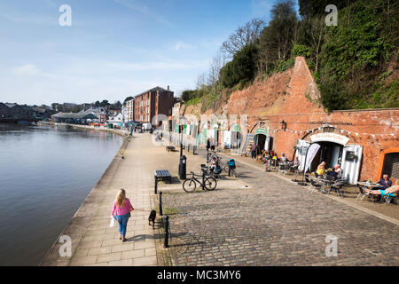 Exeter Quay, Exeter, Devon, Regno Unito Foto Stock