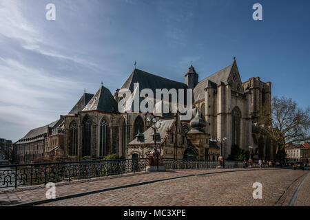 San Michele è la Chiesa - Gent Belgio - Gent Belgien Foto Stock
