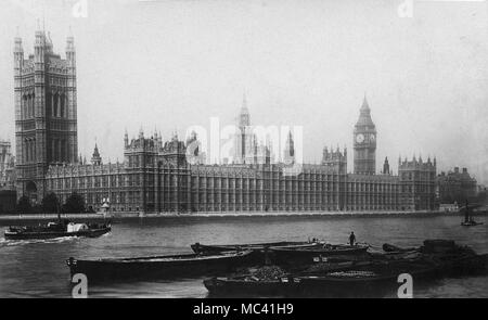 House of Parliament, Londra, 1900 anni Foto Stock