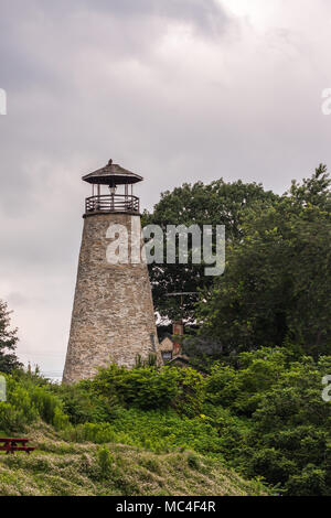 Faro di Barcellona sul Lago Erie. Foto Stock