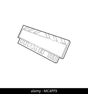 DVD RAM modulo per il personal computer icona Illustrazione Vettoriale