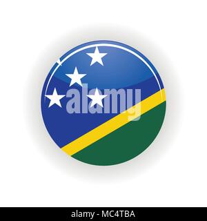 Isole Salomone cerchio icona Illustrazione Vettoriale
