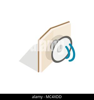 Icona di un audiolibro isometrica 3d style Illustrazione Vettoriale