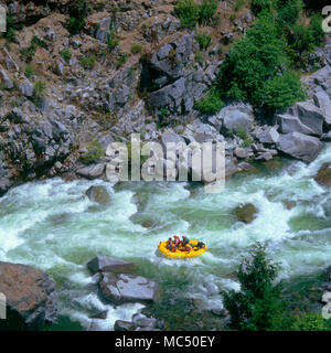 Whitewater Rafting, Salmon River, Klamath National Forest, California Foto Stock