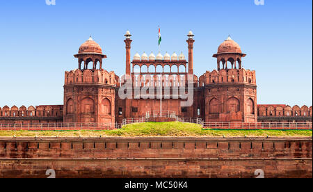 Il Forte Rosso è un grande fort complesso situato a Delhi Foto Stock