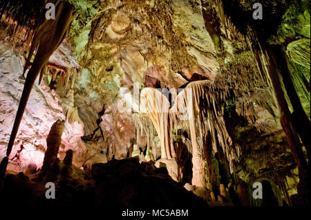 All'interno di Lehman in una caverna nel Parco nazionale Great Basin, Nevada USA Foto Stock