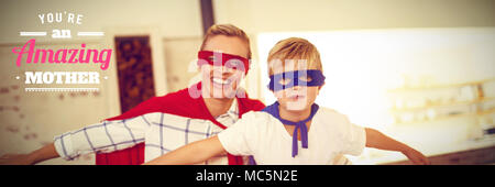 Immagine composita delle madri di giorno saluto Foto Stock