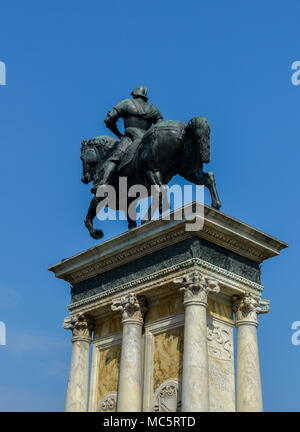 Venezia, Italia - 26 Marzo 2018: la statua equestre, datata 1488 di Bartolomeo Colleoni del Verrocchio Foto Stock