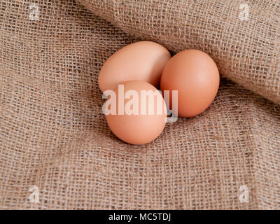 Uovo di gallina , alimenti ricchi di proteine , un benefici per la salute Foto Stock