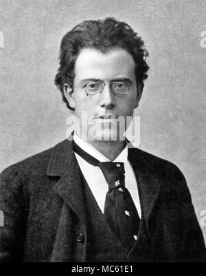 GUSTAV MAHLER (1860-1911) Austro-Bohemian compositore su 1888 Foto Stock