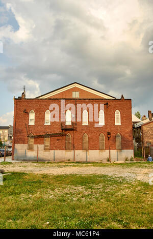 strade deserte di baltimora, maryland usa Foto Stock