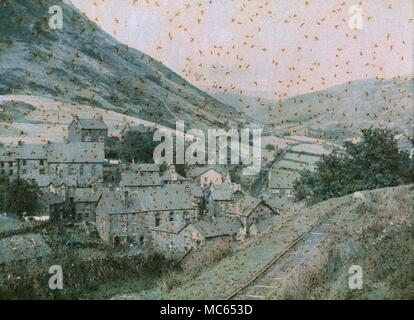 AJAXNETPHOTO. 1911 (circa). MERIONETHSHIRE, Wales, Regno Unito. - Vista EFFETTUATA CON INIZIO AUTOCHROME FILM colore. Fotografo:sconosciuto © IMMAGINE DIGITALE COPYRIGHT VINTAGE AJAX Picture Library Fonte: AJAX FOTO VINTAGE COLLEZIONE REF:(C)AVL ACHM 1911 01 Foto Stock