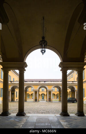 Cortile dell'Università di Pavia (Università di Pavia), c. 1770s-1790s. Foto Stock