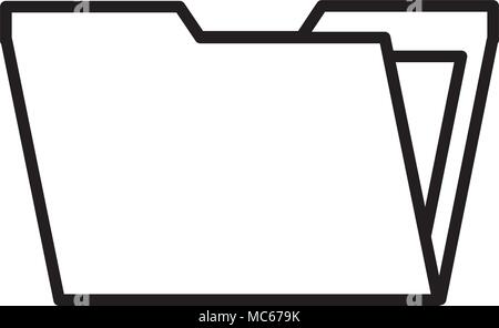 Social media file cartella organizer Illustrazione Vettoriale