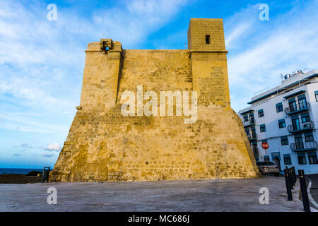 La Torre di Wignacourt, St Pauls Bay, Malta, Europa Foto Stock