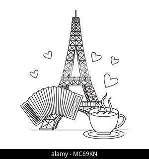 Francia Paris architettura Illustrazione Vettoriale