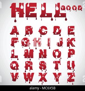 "L'Inferno buona' fatta da font di flusso, vettore Illustrazione Vettoriale