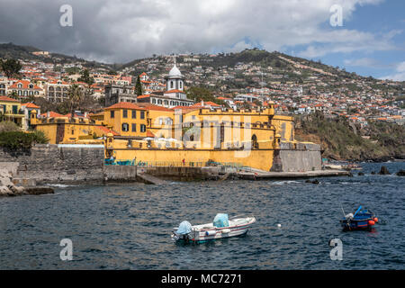 San Giacomo Fort, Funchal, Madeira, Portogallo, Europa Foto Stock