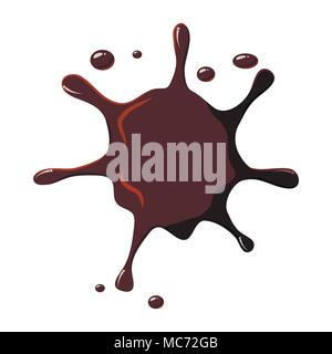 Squirt icona di cioccolato Illustrazione Vettoriale