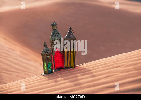 Il Ramadan lanterne in deserto Foto Stock