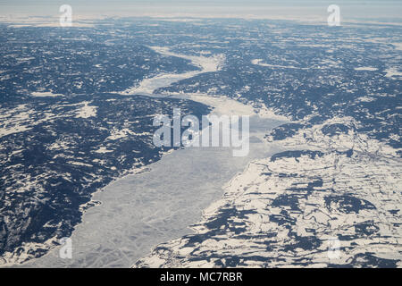 Paesaggio norvegese in inverno Foto Stock