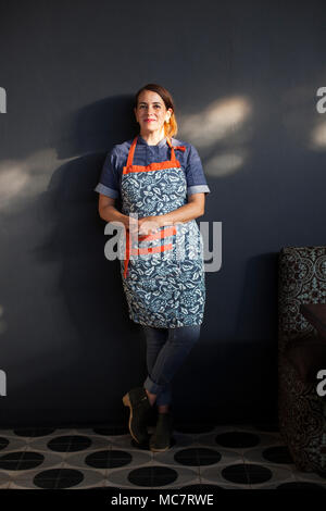 Lo Chef Solange Muris Manzanilla, Ensenada, Baja California, Messico Foto Stock