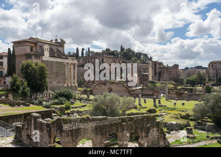 Chiesa di San Cosma e Damion in Roma Foto Stock