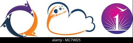 Successo Life Coaching impostato Illustrazione Vettoriale