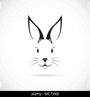 Carino Bunny con grandi orecchie. Illustrazione Vettoriale. Illustrazione Vettoriale