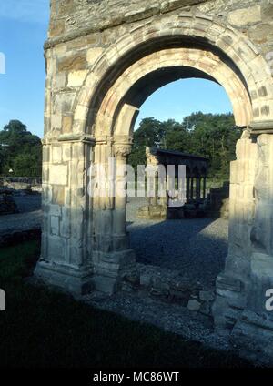 Previsioni e profezia Malachai resti dell'abbazia di Mellifont (Irlanda) costruito da San Malacha (Mael-Maedoc ua Morgair, 1095-1148). Egli può avere scritto il suo famoso profezie papali qui, elencando i 'symbols' dei futuri papi Foto Stock