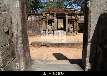 Polonnaruwa, un sito del Patrimonio Mondiale nello Sri Lanka, è una città antica e l'ex capitale del regno di Polonnaruwa. Foto Stock