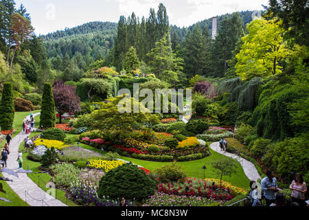 Butchart Gardens Foto Stock