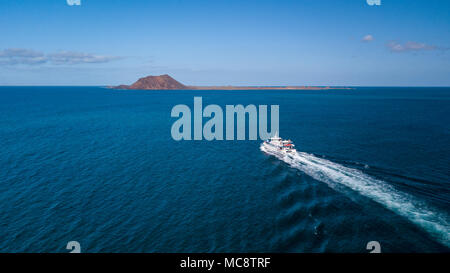 06,04,2018 corralejo: maritime servizio transfer da fuerteventura a Lanzarote Foto Stock