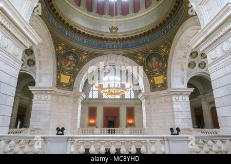 Interno del Rhode Island State House di Providence, RI, STATI UNITI D'AMERICA Foto Stock