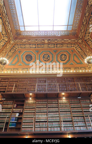 Biblioteca interna del Rhode Island State House di Providence, RI, STATI UNITI D'AMERICA Foto Stock