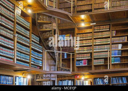 Biblioteca interna del Rhode Island State House di Providence, RI, STATI UNITI D'AMERICA Foto Stock