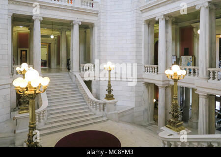 Interno del Rhode Island State House di Providence, RI, STATI UNITI D'AMERICA Foto Stock