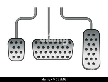 Pedali per auto Illustrazione Vettoriale