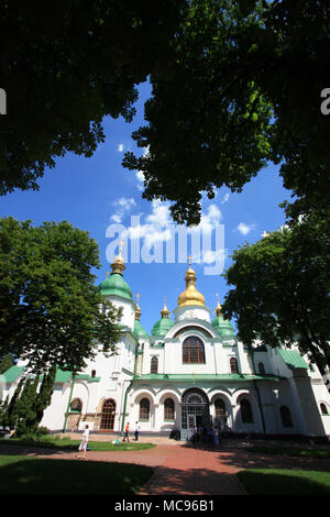 Ingresso principale della santa Cattedrale di Sofia a Kiev, Ucraina Foto Stock