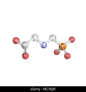 Il glifosato è un ampio spettro di erbicida e ritagliare la sostanza igroscopica, che è usato per uccidere le erbe infestanti che competono con le colture. Foto Stock