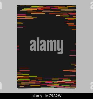 Abstract arrotondati orizzontale sfondo stripe Modello brochure - Grafica vettoriale Illustrazione Vettoriale