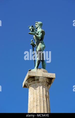 Victor monumento, Kalemegdan, Belgrado, Serbia Foto Stock