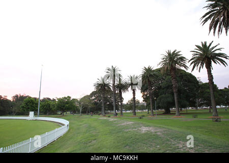 Giubileo Park, Glebe la sera poco prima del tramonto. Foto Stock