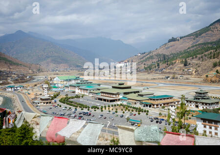 Aeroporto di Paro, Bhutan Foto Stock