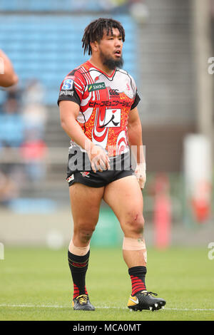 Tokyo, Giappone. Xiv Apr, 2018. ?Shota Horie (Sunwolves) Rugby : 2018 Super partita di rugby tra Sunwolves 10-24 Blues al Prince Chichibu Memorial Stadium a Tokyo in Giappone . Credito: YUTAKA AFLO/sport/Alamy Live News Foto Stock