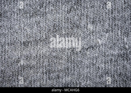 Chiudere tessuto grigio texture di sfondo e con lo spazio. Foto Stock